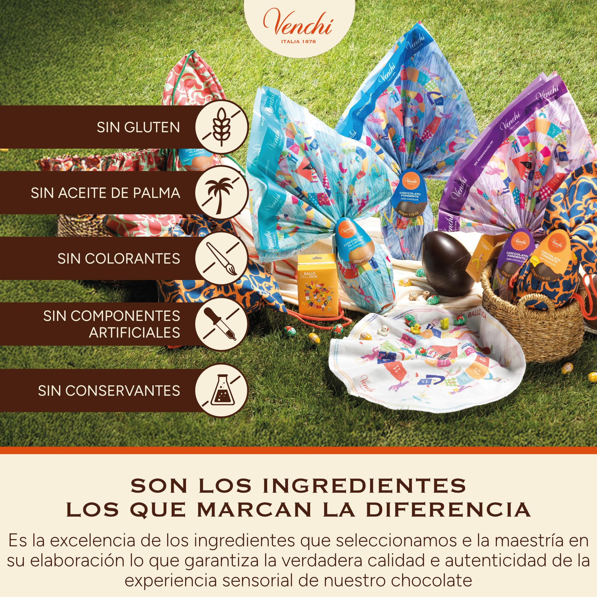 Venchi - Huevo de Chocolate Chocoviar Pistacho, 330 Gr, Sabor Chocolate Blanco y Pasta de Pistacho, Sin Gluten, con Sorpresa, Colección de Pascua Venchi, Idea de Regalo