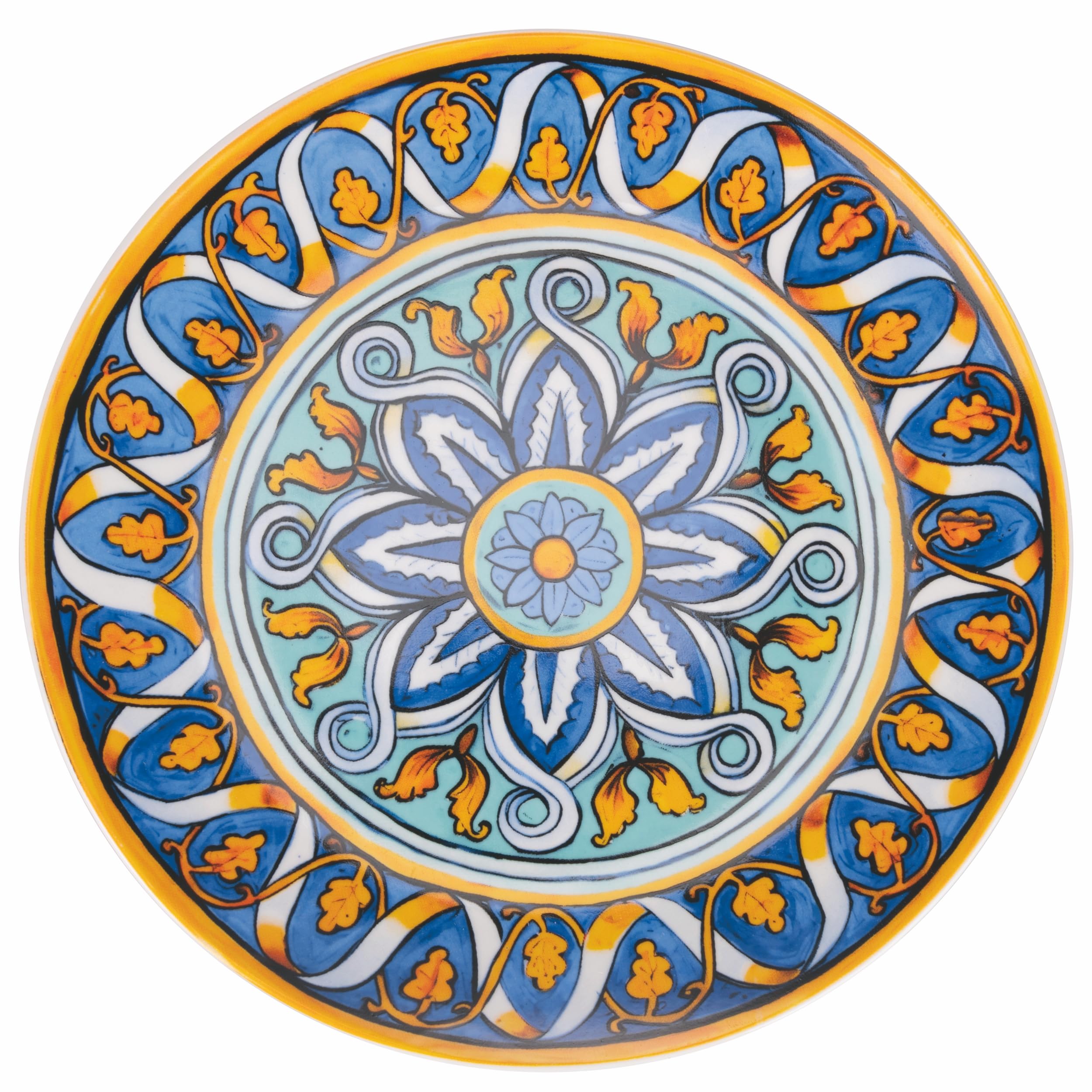 Set 6 Piatto frutta in porcellana, stile rinascimentale, La Tradizione