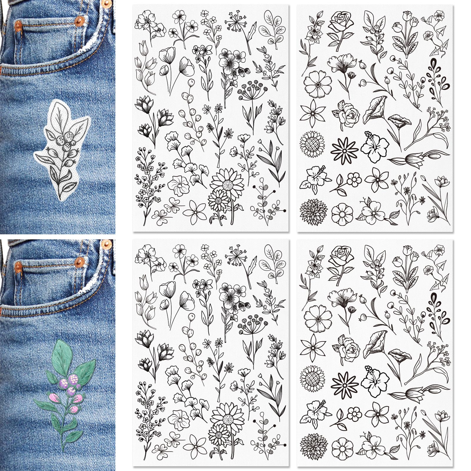 Embroidery Stabilizers - Floral Patterns for Beginners -16