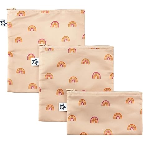 Tiny Twinkle Reusable Snack Bags (Boho Rainbow)
