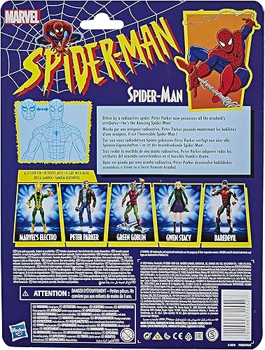 Miniatura 3 de Spider-Man Hasbro Marvel Legends Series - Figura de acción coleccionable juguete retro coleccionable 60pulgadas