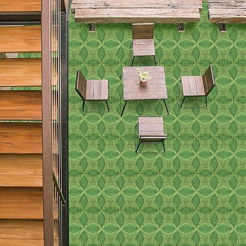 Miniatura 4 de Césped artificial para suelos y paredes, decoración de pared de plantas artificiales resistente a los rayos UV, diseño 3D para interiores y