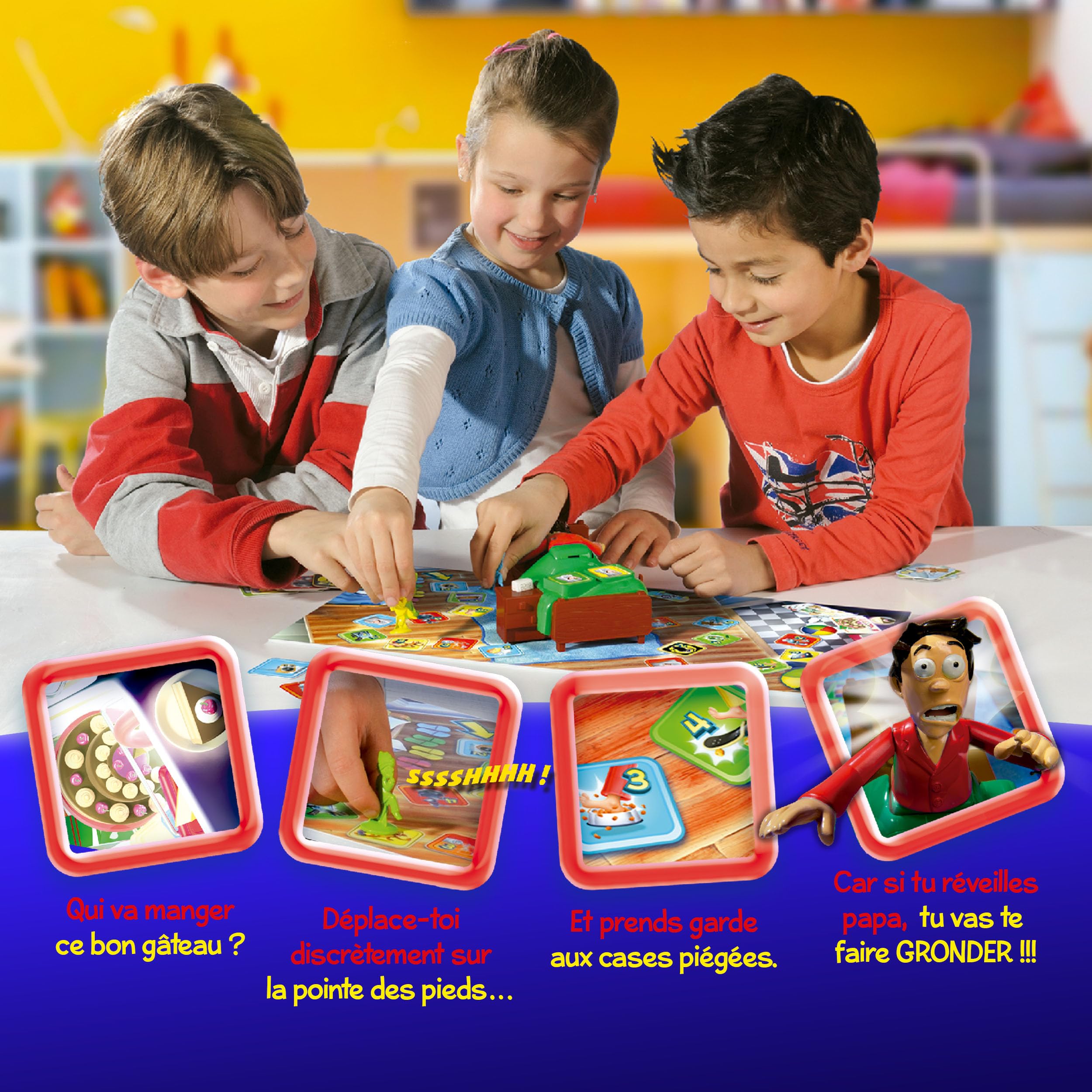 Goliath Réveille Pas Papa - Jeu de Société pour Enfants dès 5 Ans - 2 à 4 Joueurs