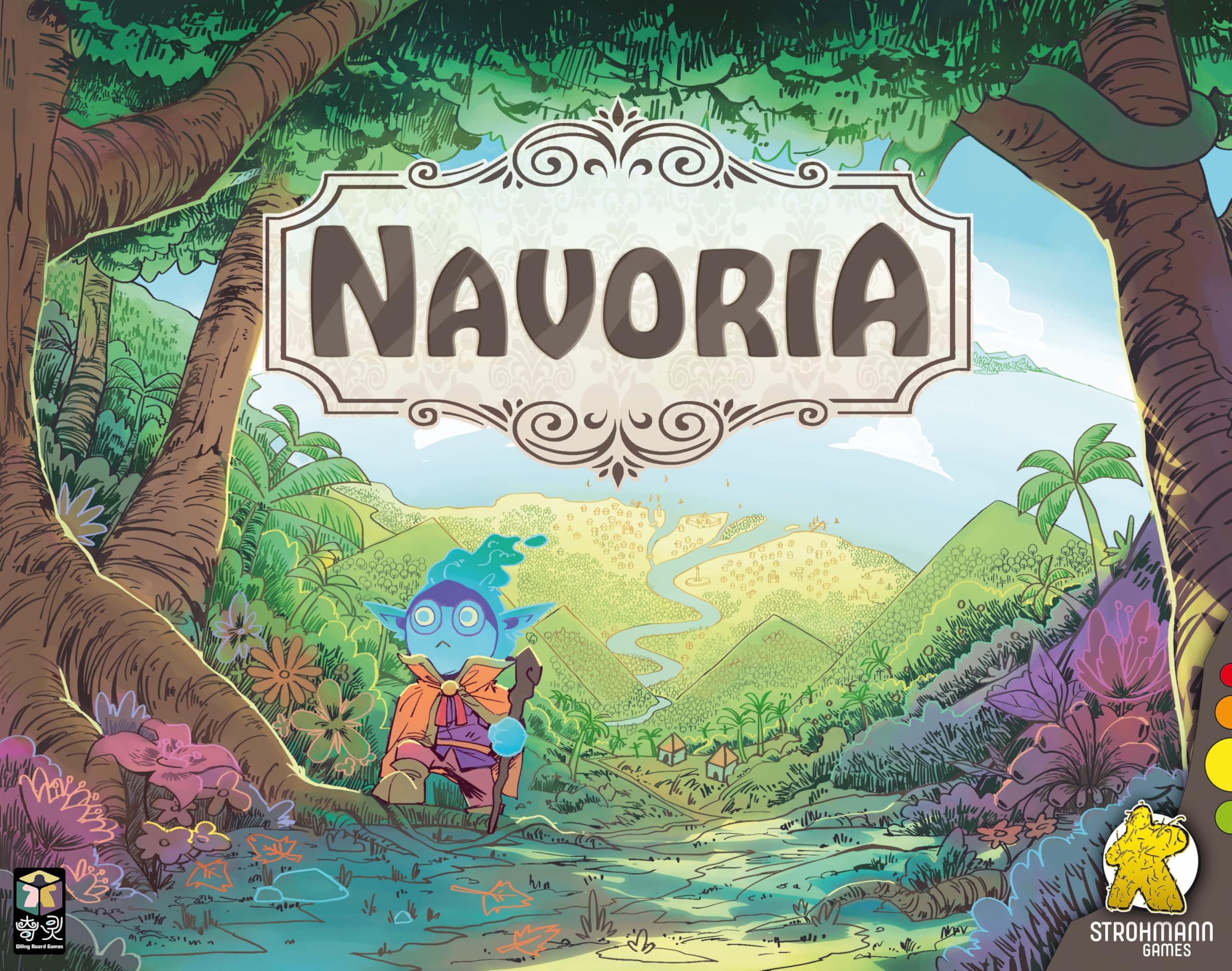Strohmann Games, Navoria, gioco di base, gioco di intenditori, gioco da tavolo, 2-4 giocatori, dai 10+ anni, 40-80 minuti, tedesco