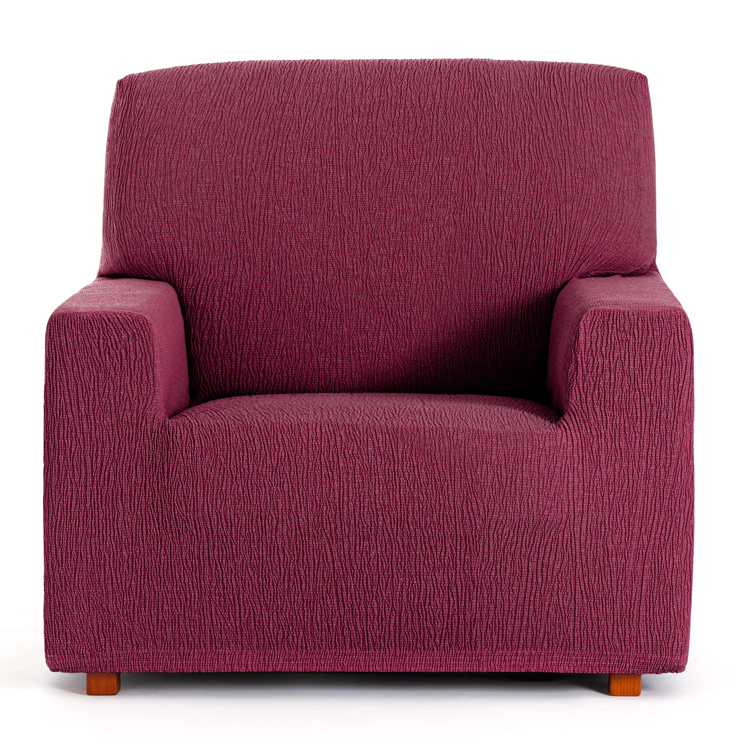 Eysa Llion Sofa Cover, Lycra, Red 8, 1 Seater