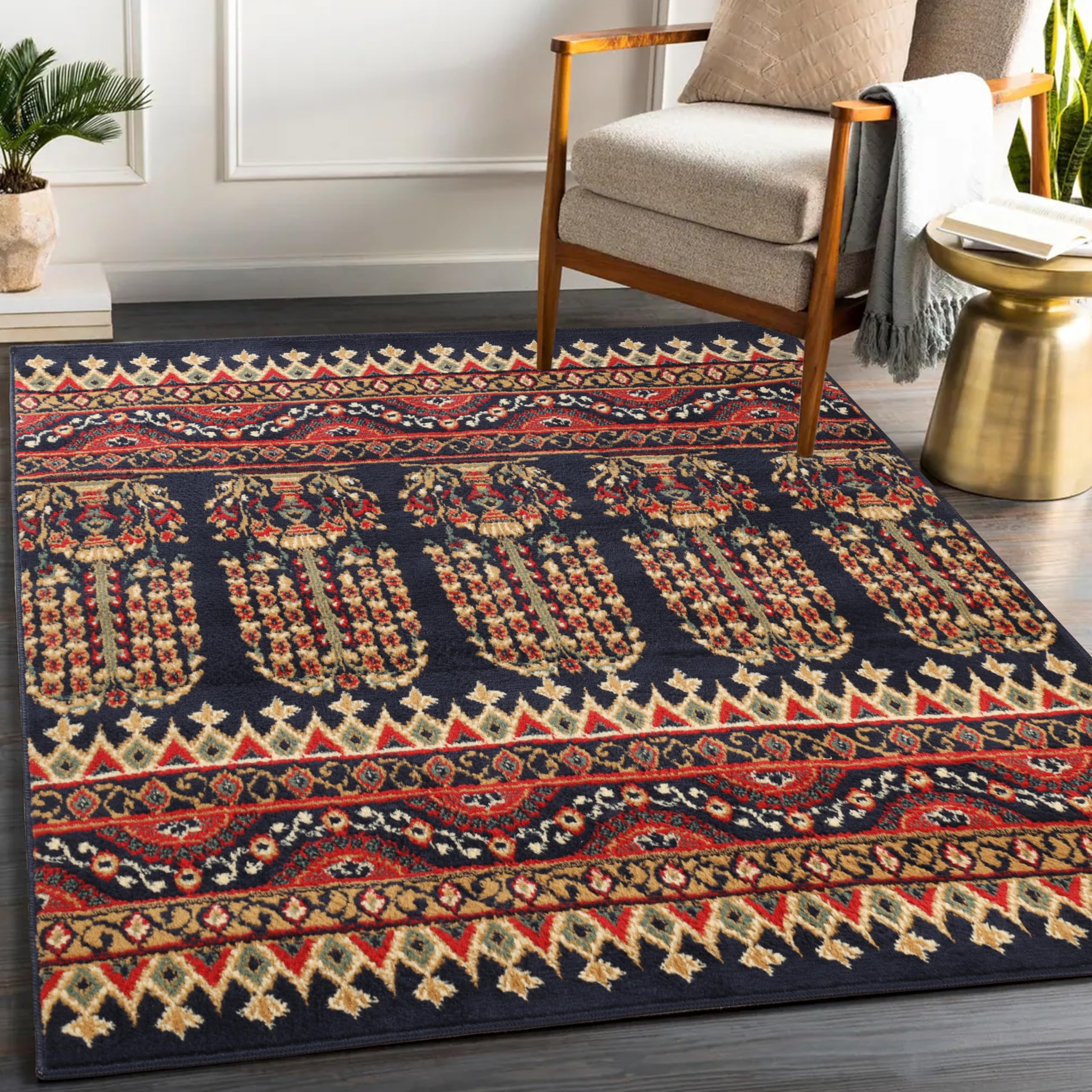 Amazon.com : Superior Indoor Area Rug, Jute Backing, Modern Plush Rugs ...