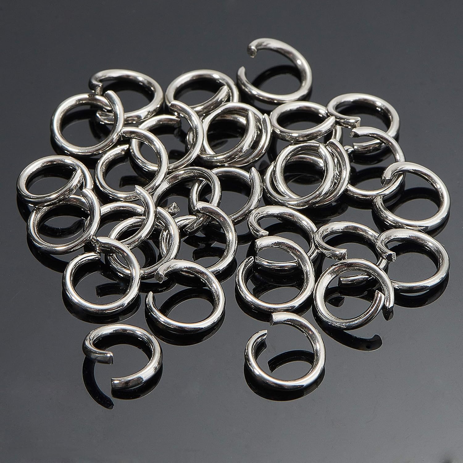 DanLingJewelry 1000 pcs 304 Stainless Steel 18 Gauge Open Jump Rings 8mm for Jewelry Making Connectors Jewelry Finding - Image 5