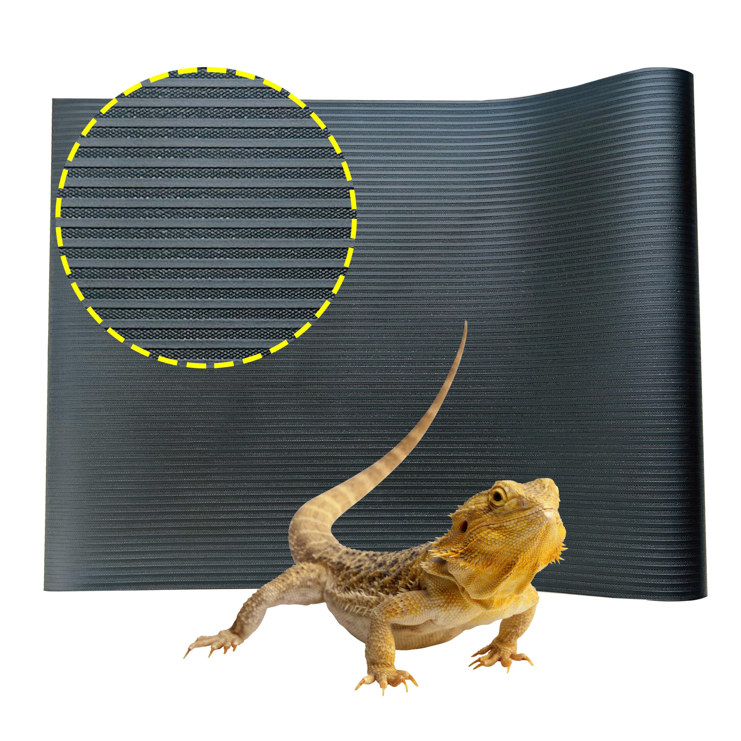 LUCKITTY Arbitrary Cutting Terrarium Reptile Carpet, Reptile Mat, Bearded Dragon Tank Accessories Flooring, Bearded Dragon, Leopard Gecko Substrate,