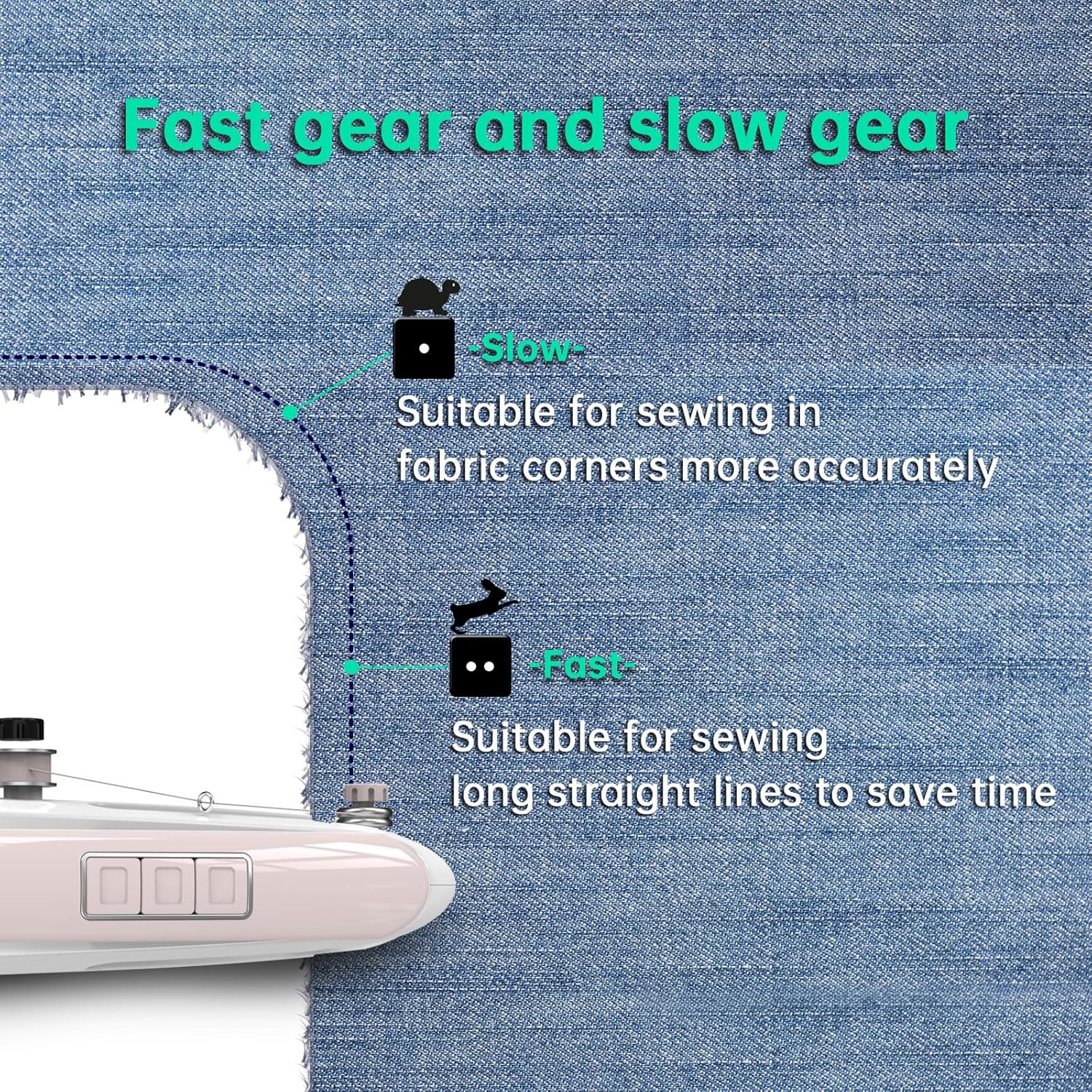 Handheld Sewing Machine,Two dear,Mini sewing machine,Easy to Use and Fast Stitch Suitable for Clothes,Fabrics, DIY Home Travel Electric Handheld Sewing Machine for Beginner.Pink
