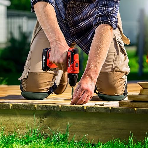 Miniatura 29 de NoCry Rodilleras de jardinería para mujeres y hombres – Acolchado de espuma impermeable en un diseño ligero pero duradero; fácil de llevar con Verde