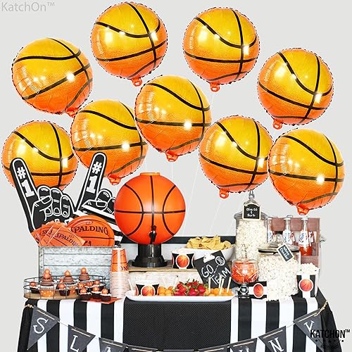 Miniatura 5 de Globos deportivos de Mylar de 12 piezas, 18 pulgadas, globos deportivos de cumpleaños para suministros de fiestas de cumpleaños deportivos, globos
