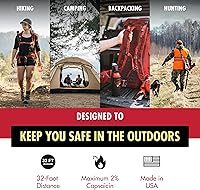 Vista 2 de Counter Assault Bear Spray – Osos, leones de montaña, coyotes – Largo alcance de 32 pies – Equipo de seguridad en spray de pimienta para senderismo