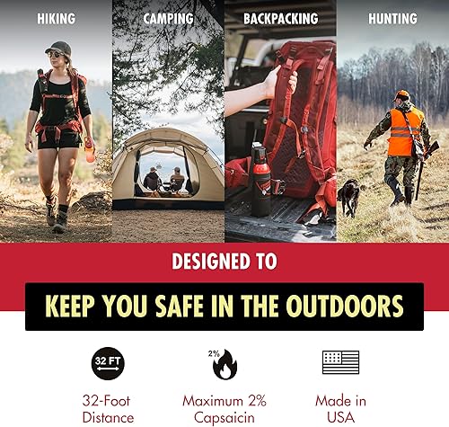 Miniatura 2 de Counter Assault Bear Spray – Osos, leones de montaña, coyotes – Largo alcance de 32 pies – Equipo de seguridad en spray de pimienta para senderismo