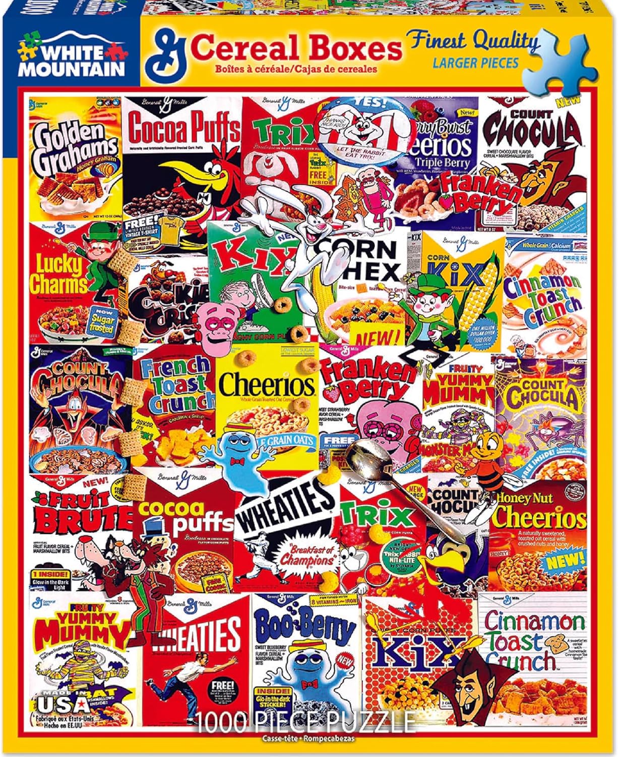 White Mountain Puzzles Cereal Boxes - 1000 Piece Jigsaw Puzzle