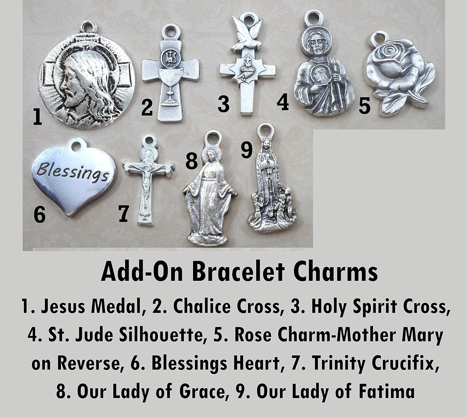 St. Rita of Cascia Bangle Bracelet, Patron Saint of Desperate Situations - Image 5