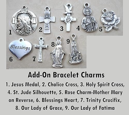 Miniatura 5 de Virgen de San Juan de Los Lagos Bangle Bracelet, Virgin Mary, Our Lady, Catholic Jewelry Gift