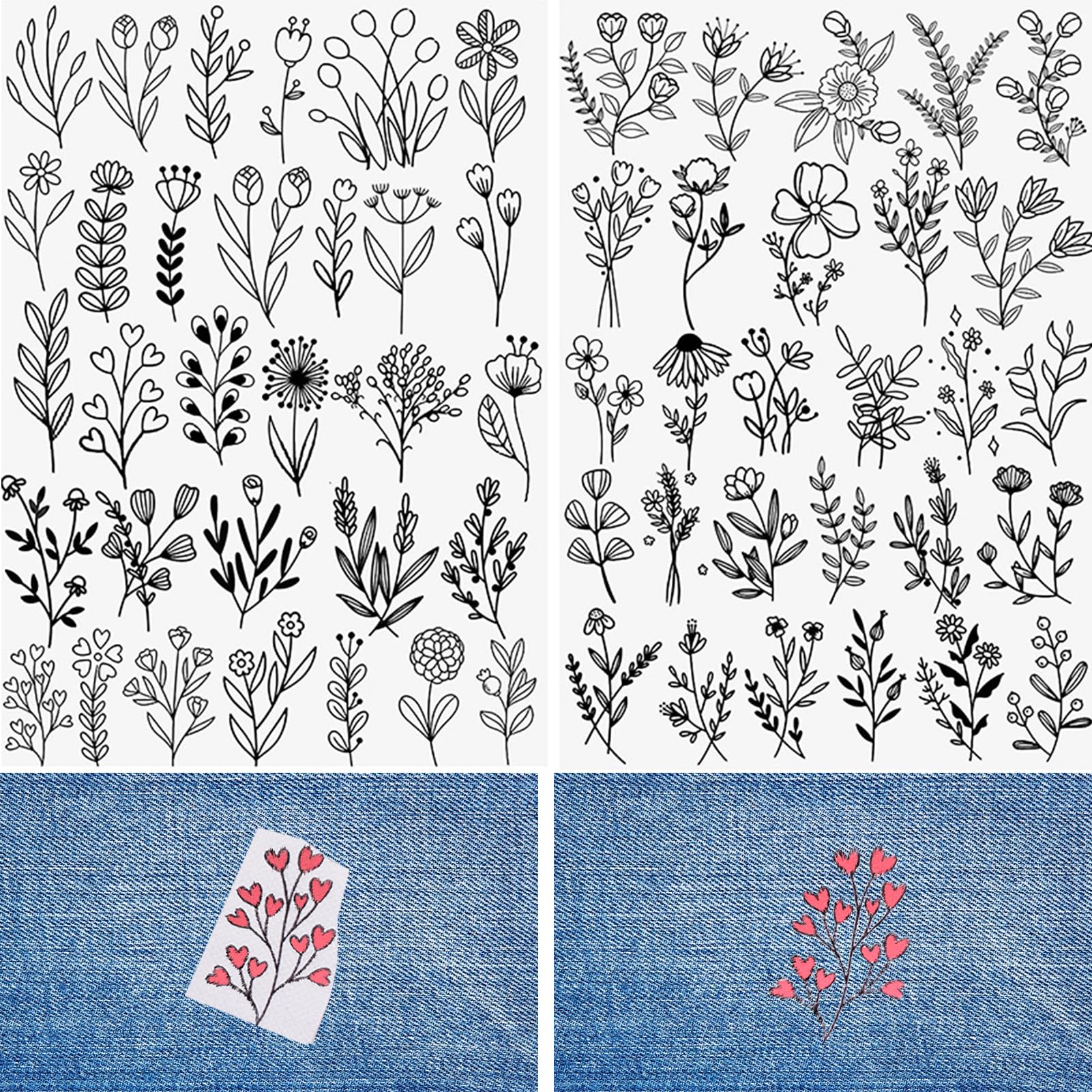 Wasserlösliche Stickstabilisatoren - Blumen Muster Zum Sticken