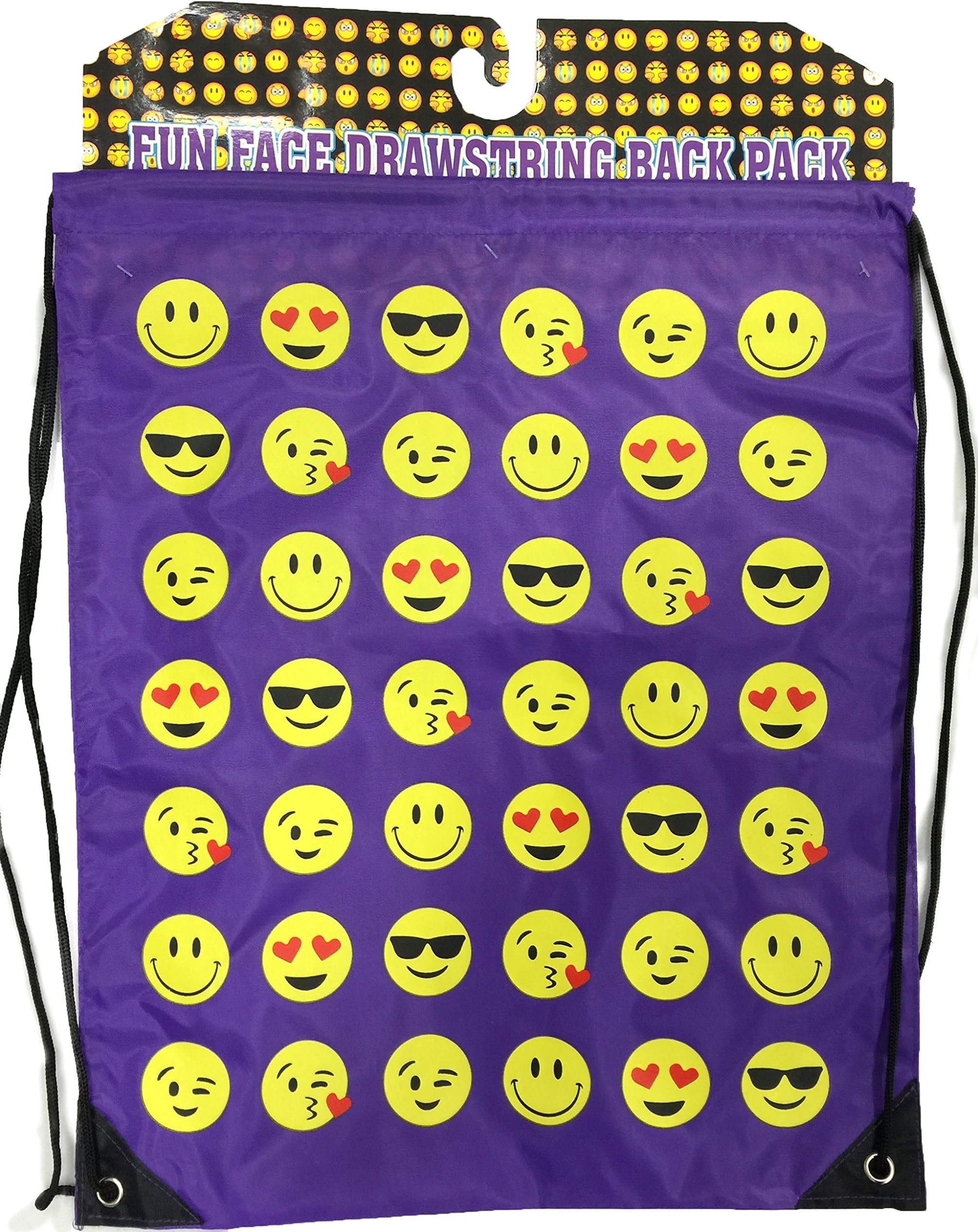 Royal Deluxe Accessories Emoticon Drawstring Backpack