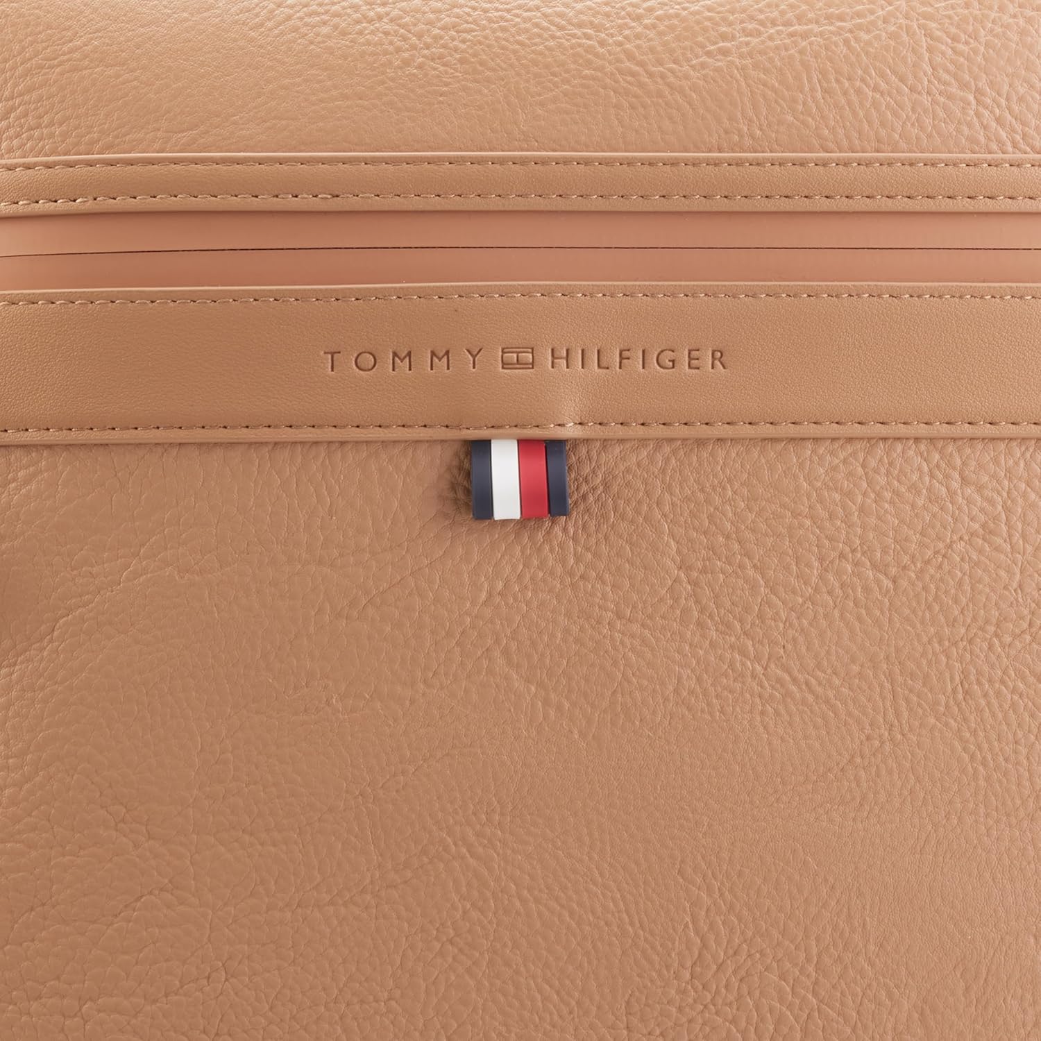 Tommy Hilfiger Mens Leo Crossbody Bag, Basket Brown