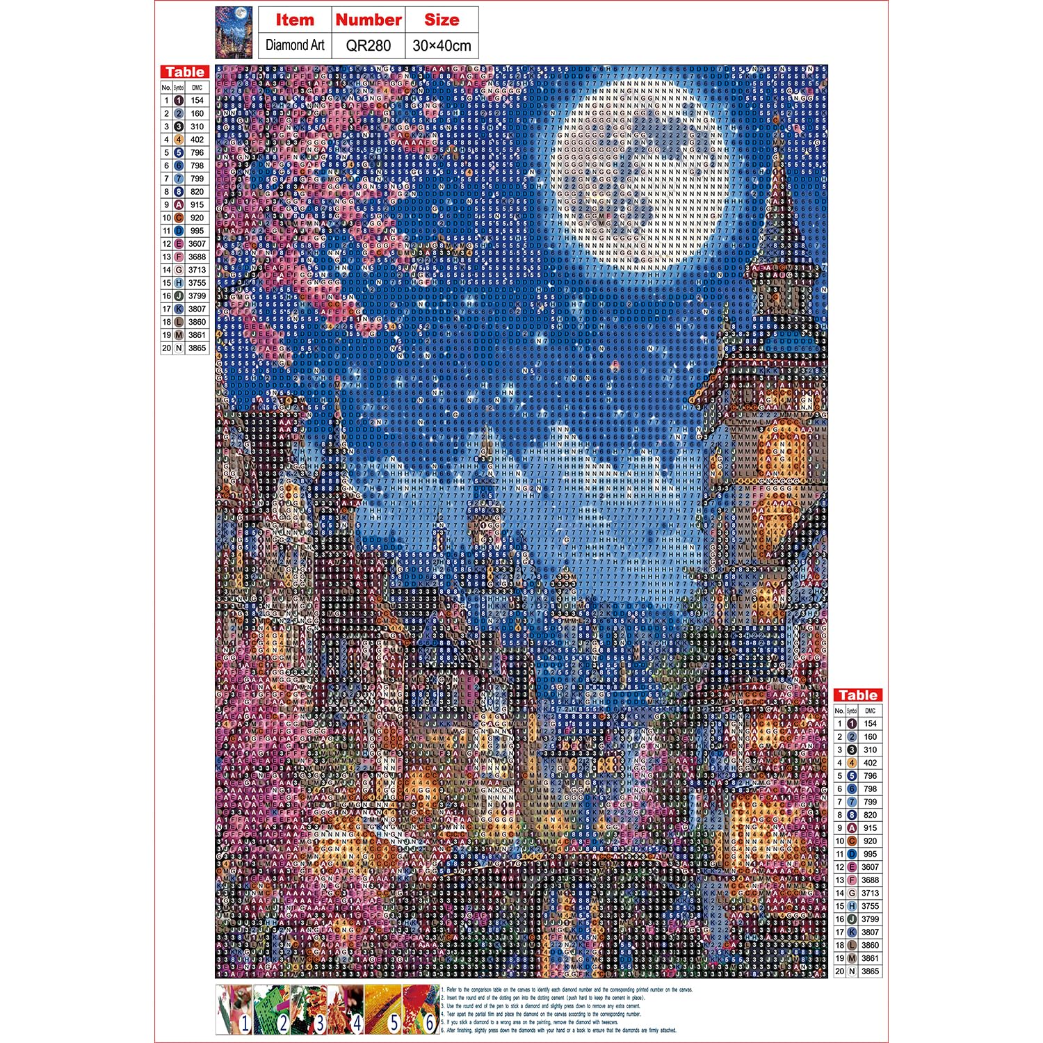 DIY Kit De Peinture Diamant 5D Ciel Nuit Fleur Lune Point De Croix Adultes Diamond Strass Broderie Craft Tissu En Toile Kits Très Pour Salon Chambre Bureau Décoration Autocollant Mural 80x220cm