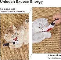 Vista 5 de Potaroma 4Pcs Cat Toys, Horror Halloween Knife-Shaped Kitten Catnip Crinkly Sound Toys, Indoor Exercise for All Cat Breeds 6.5 Inches