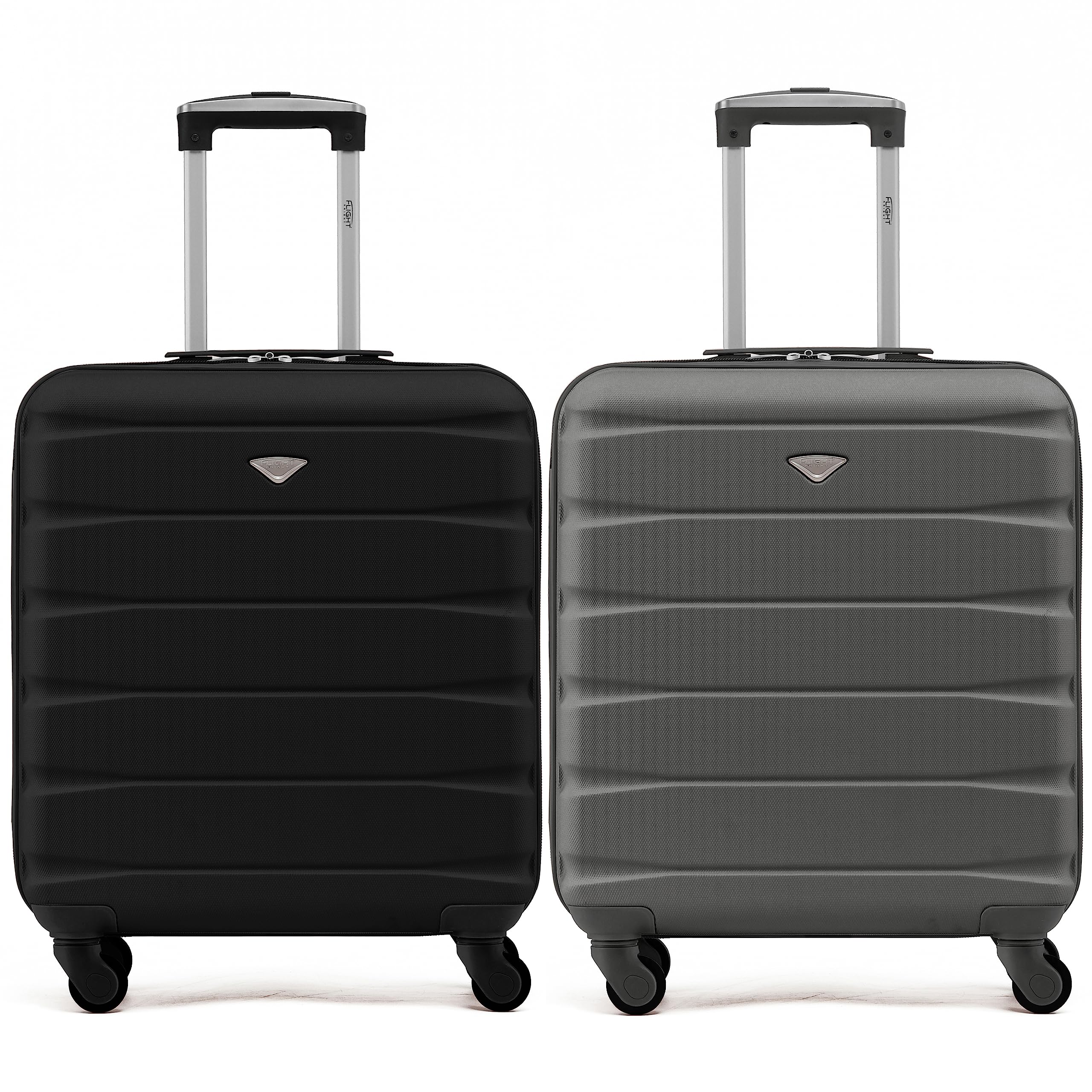 Flight Knight Suitcase Set of 2 Lightweight 4 Wheel ABS Hard Case Cabin Carry On Hand Luggage Approved for Over 100 Airlines Including easyJet, British Airways, Ryanair & Many More 55x35x20cm — view 111