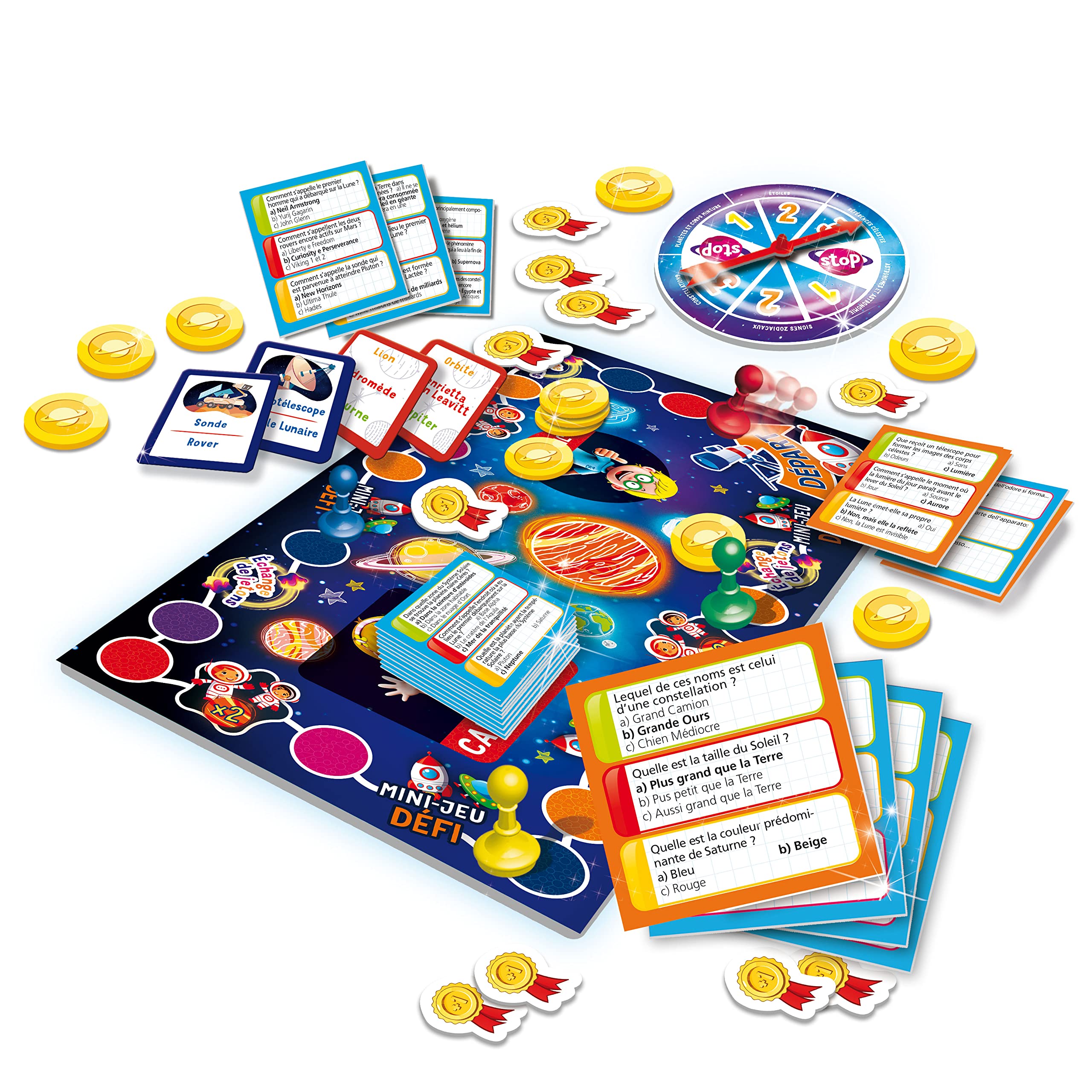 LISCIANI I'm A Genius Quiz Educatif Enfants dès 5 ans Découverte Astronomie Planètes et Étoiles