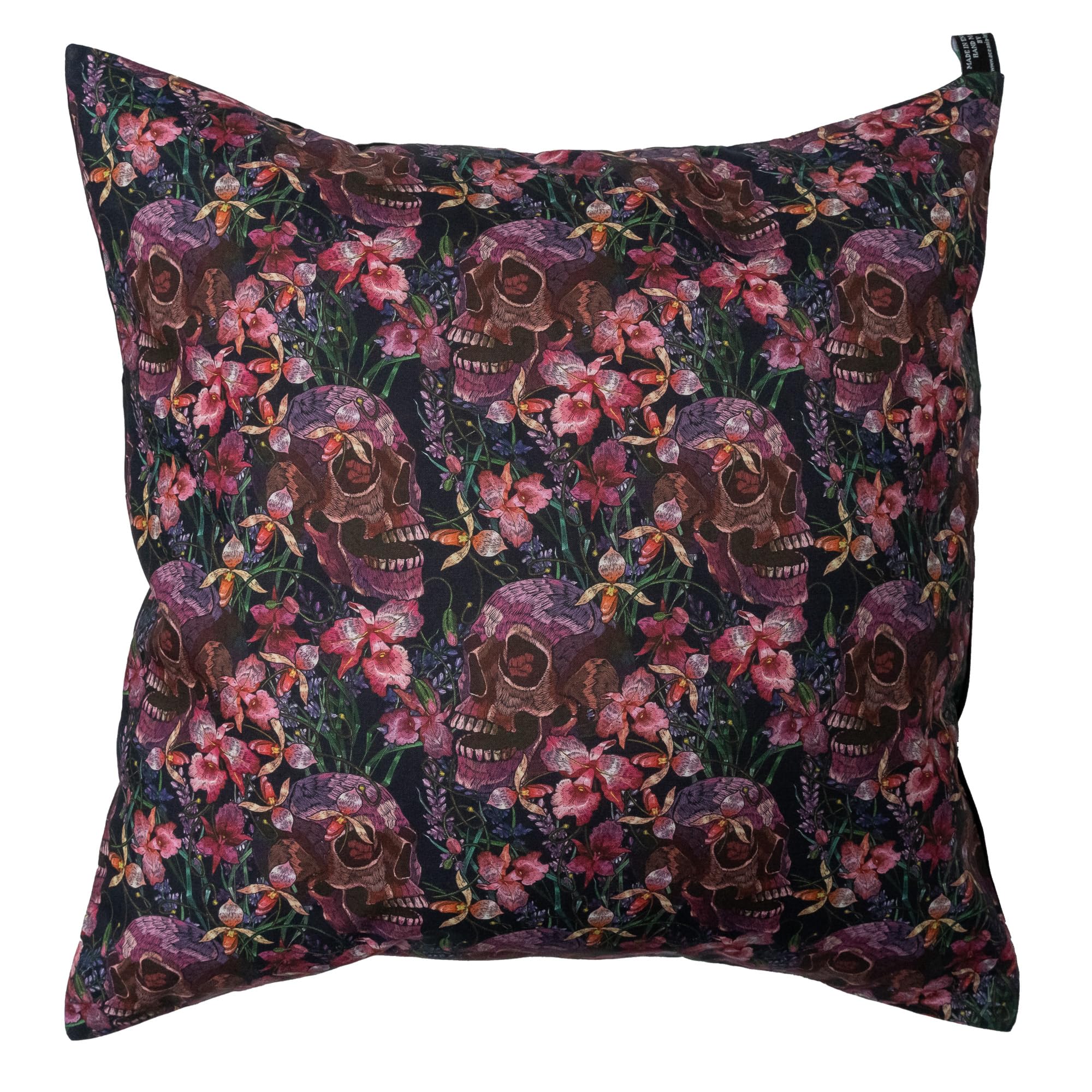 Skull Orchid Cushion Cover