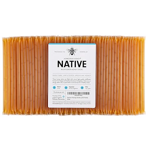 Miniatura 10 de Fluid Movement - Palitos de miel nativa para té, paquetes de miel, pajitas de miel de una sola porción, paquetes de miel, sabor natural, palitos de