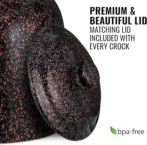 Miniatura 9 de Geo Sports - Dispensador de agua de cerámica de porcelana, grifo de acero inoxidable, válvula y tapa incluidas. Se adapta a jarras de 3 a 5 galones