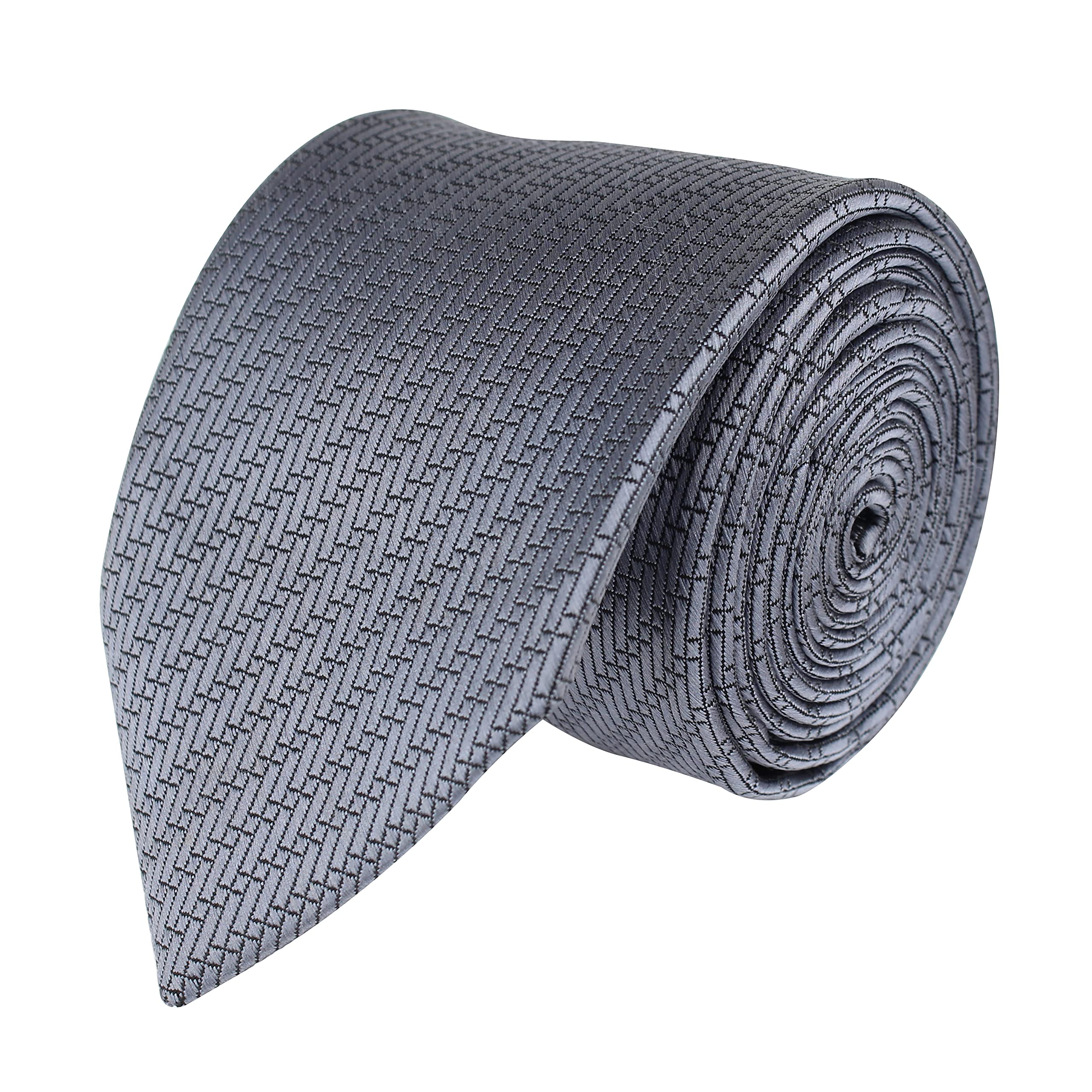 kovove Kavove The Energise Self Pattern Purple Necktie For Men-picture-36