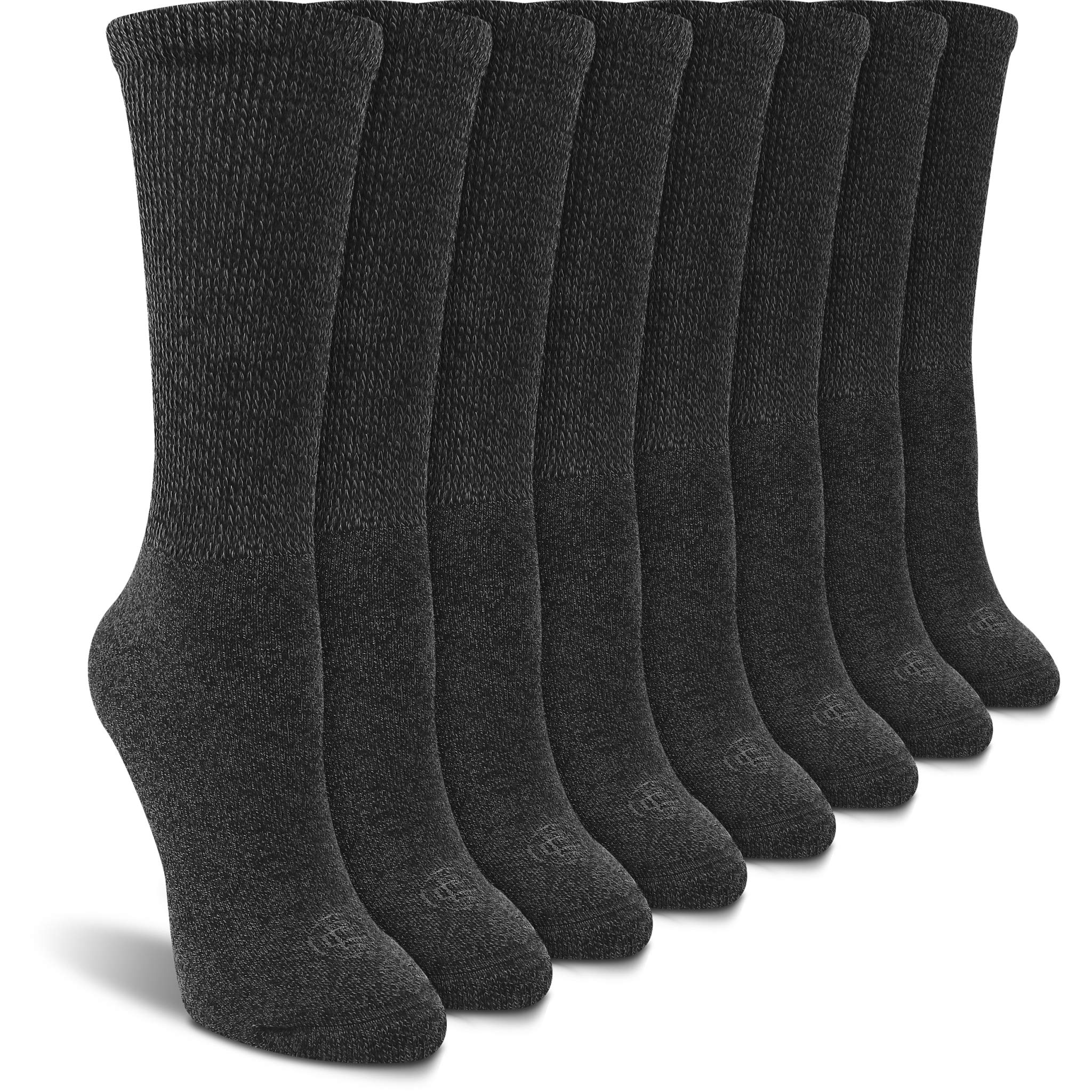 Doctor's Choice Diabetic Socks for Women, Non-Binding Top, Soft Crew & Ankle Circulatory Neuropathy Socks - 4 Pairs