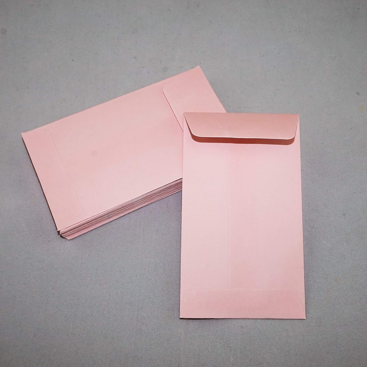 Raise Products #3 Coin Envelopes 4-1/2" X 2-1/2" (4.25 Inch X 2.5 Inch) Light Pink Small Gift Card Envelopes Great for Credit Cards/Cash/Coins/Small Parts/Jewelry/Stamps/Wedding(500, Light/Baby Pink)