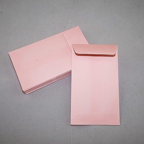 Miniatura 2 de Raise Products - Sobres para monedas #3 de 4-12 x 2-12 pulgadas (4.25 x 2.5 pulgadas), color rosa claro, pequeños sobres de tarjetas de regalo,