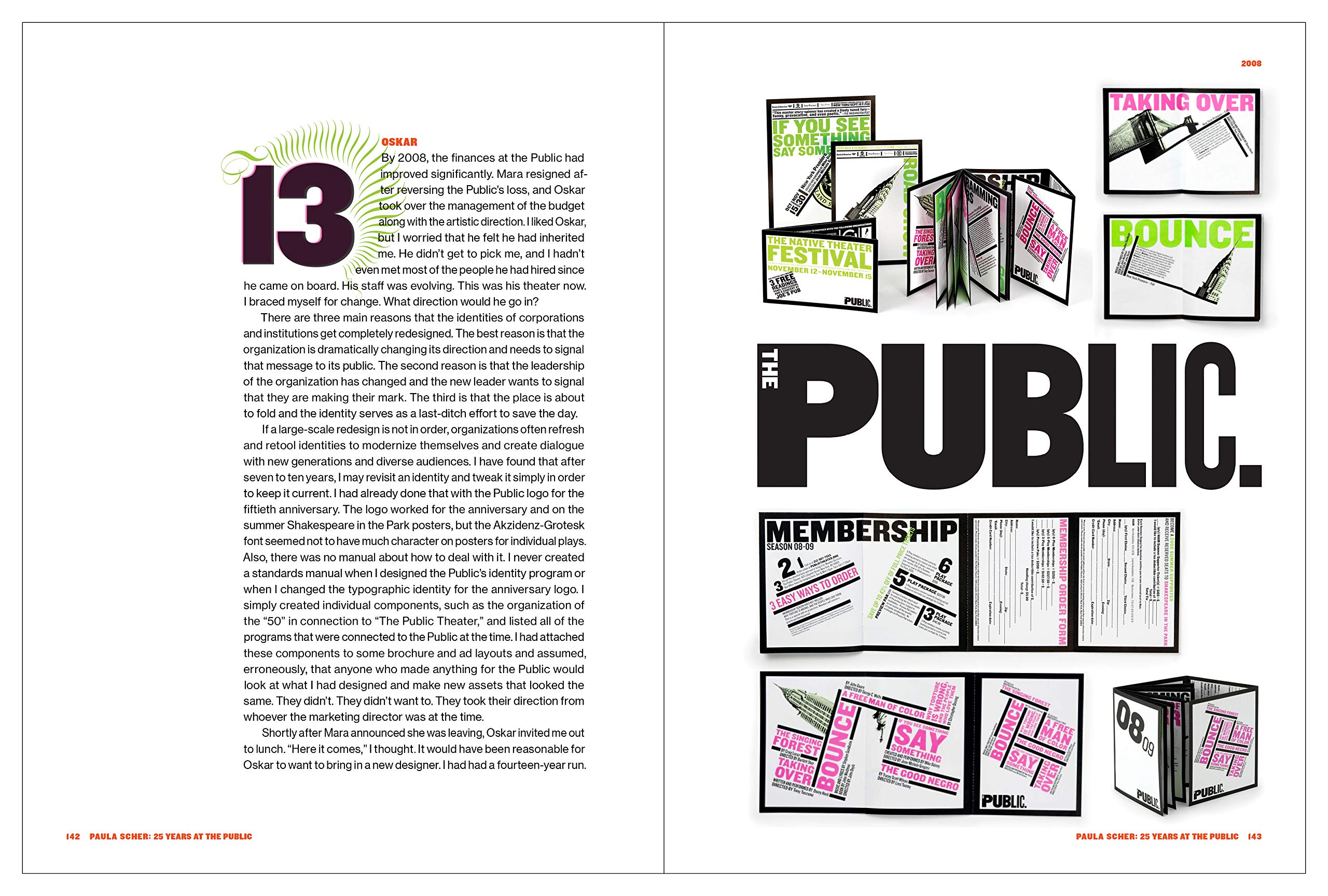 Paula Scher: Twenty-Five Years at the Public: A Love Story