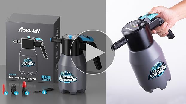 Amazon.com: aokway Electric Foam Sprayer Car Wash, Pump
