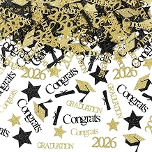 200Pcs Gold 2026 Graduation Table Confetti, Graduation Confetti 2026 for Tables 2026 Graduation Party Table Decorations Gold