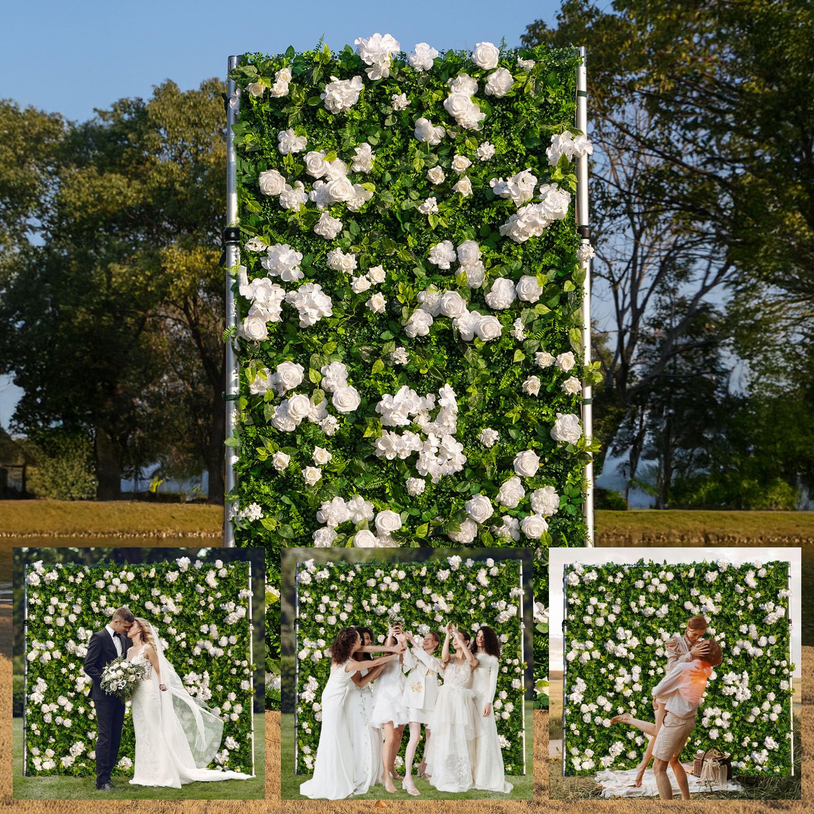 Amazon.com: COCO FLOWERWALL Artificial Flower Wall Panels, 3D Silk