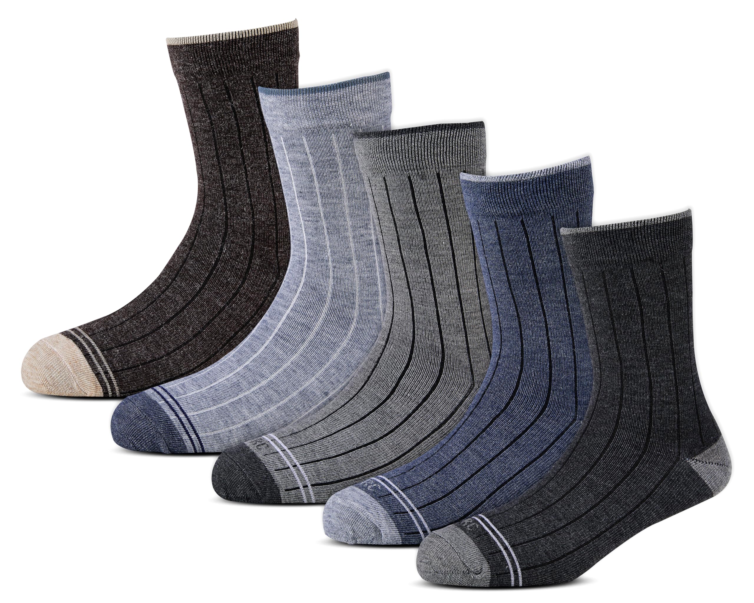 Men's Woolen Warm Winter Socks (Multicolour, Free Size) - Pack of 5 Pairs