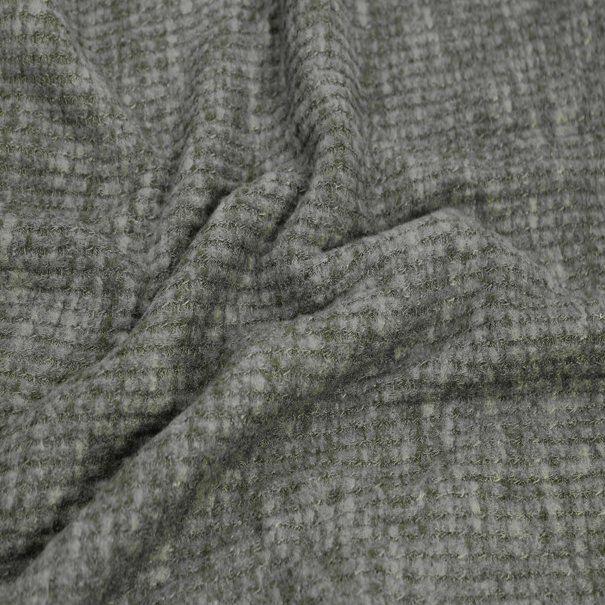 Stylish FABRIC The Yard-Apparel, tela de punto cepillado de poliéster y elastano, rayón de 60 pulgadas de ancho, ropa, cortinas, diademas, decoraciones, escuela y proyectos de bricolaje, cambray verde