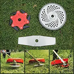 Disco 80 Dentes Lâmina 6 Pontas E Facão Para Roçadeira Stihl 20mm