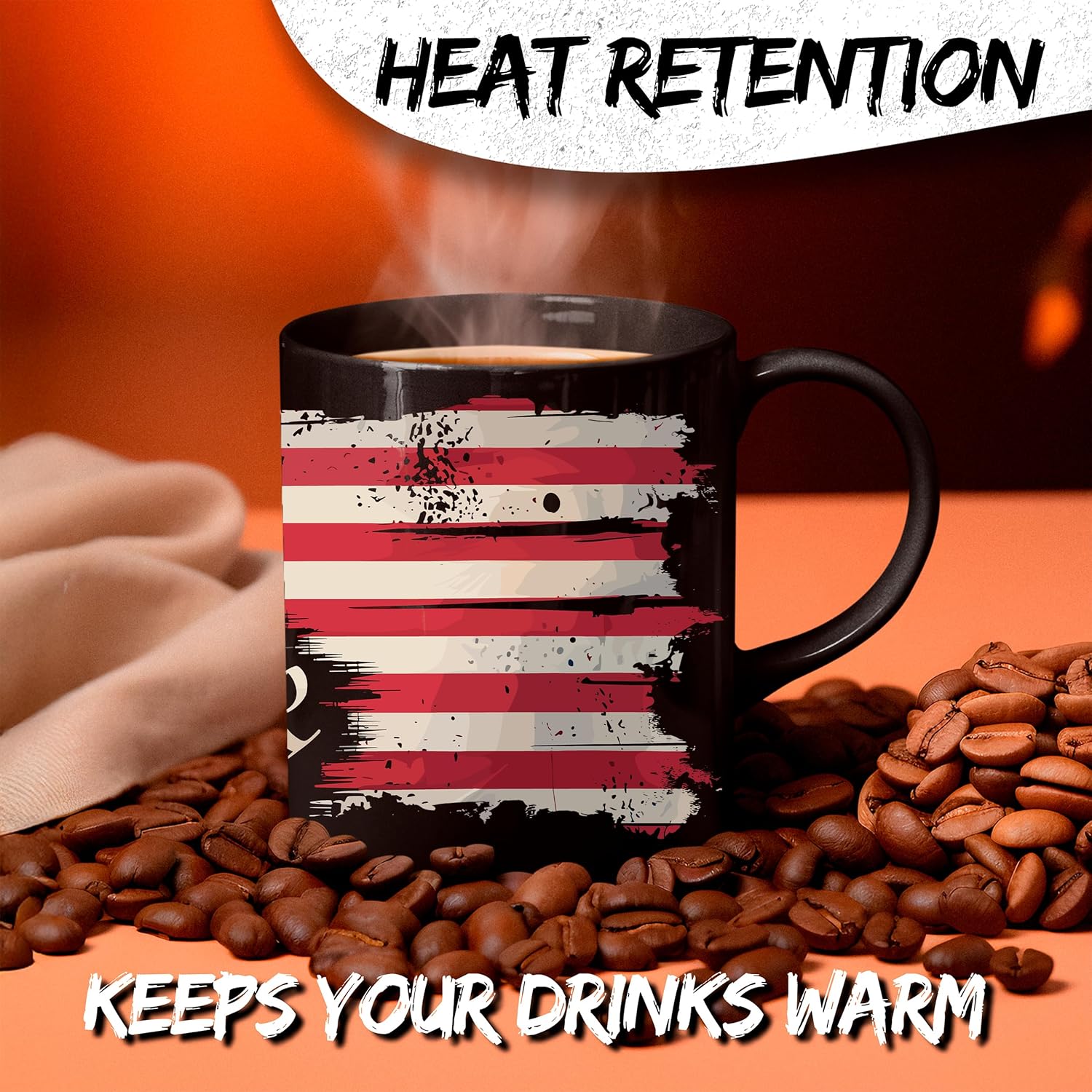 We the People Ceramic Coffee Mug 11oz American Constitution Patriotic - Tea Coffee Mug with Comfortable Grip - Unique Fun Gift Cup for Office or Home - Vibrant Long-Lasting Print ID45211 - Image 3