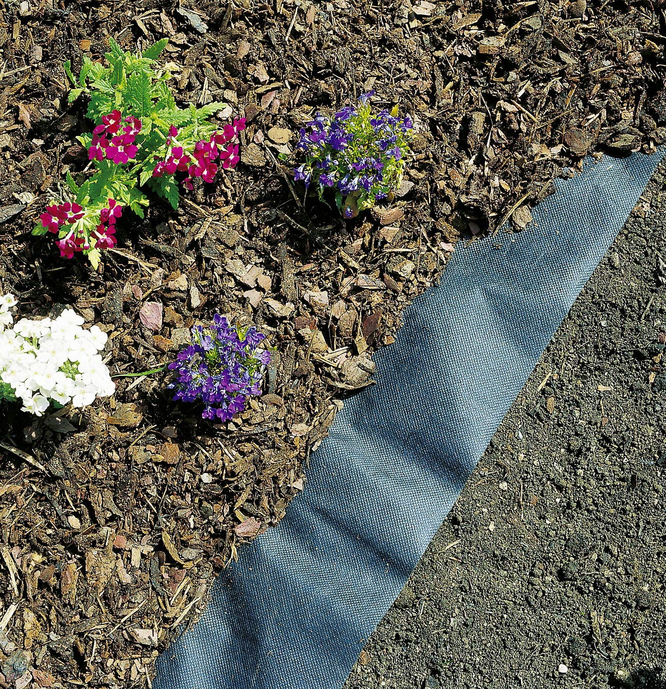 Windhager Unkraut-Vlies, Gartenvlies, Mulchfolie, Mulchvlies, Unkrautfolie, 25 x 2 m, 50 g/m²