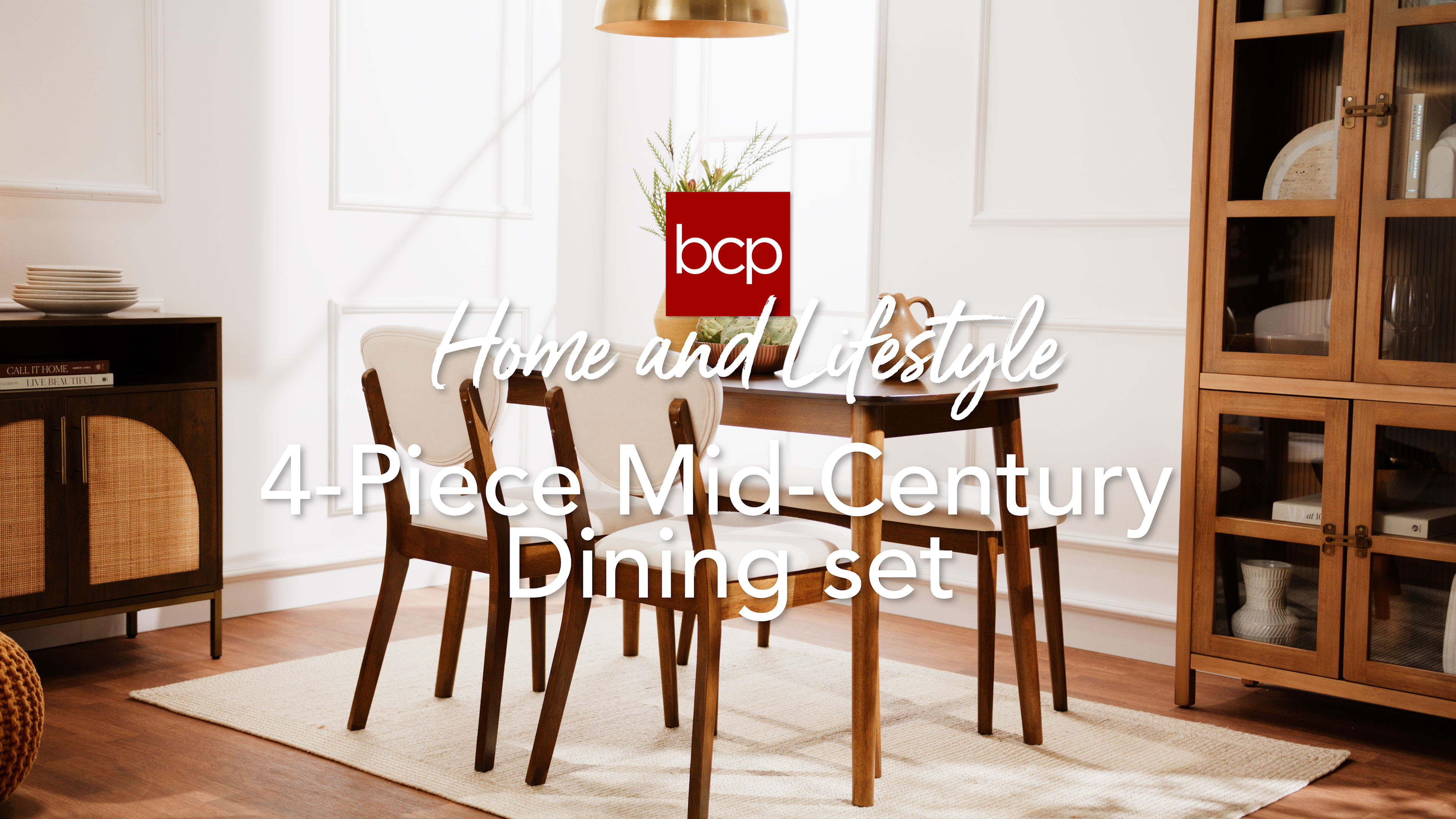 Amazon.com - Best Choice Products 4-Piece Mid-Century Modern Wood