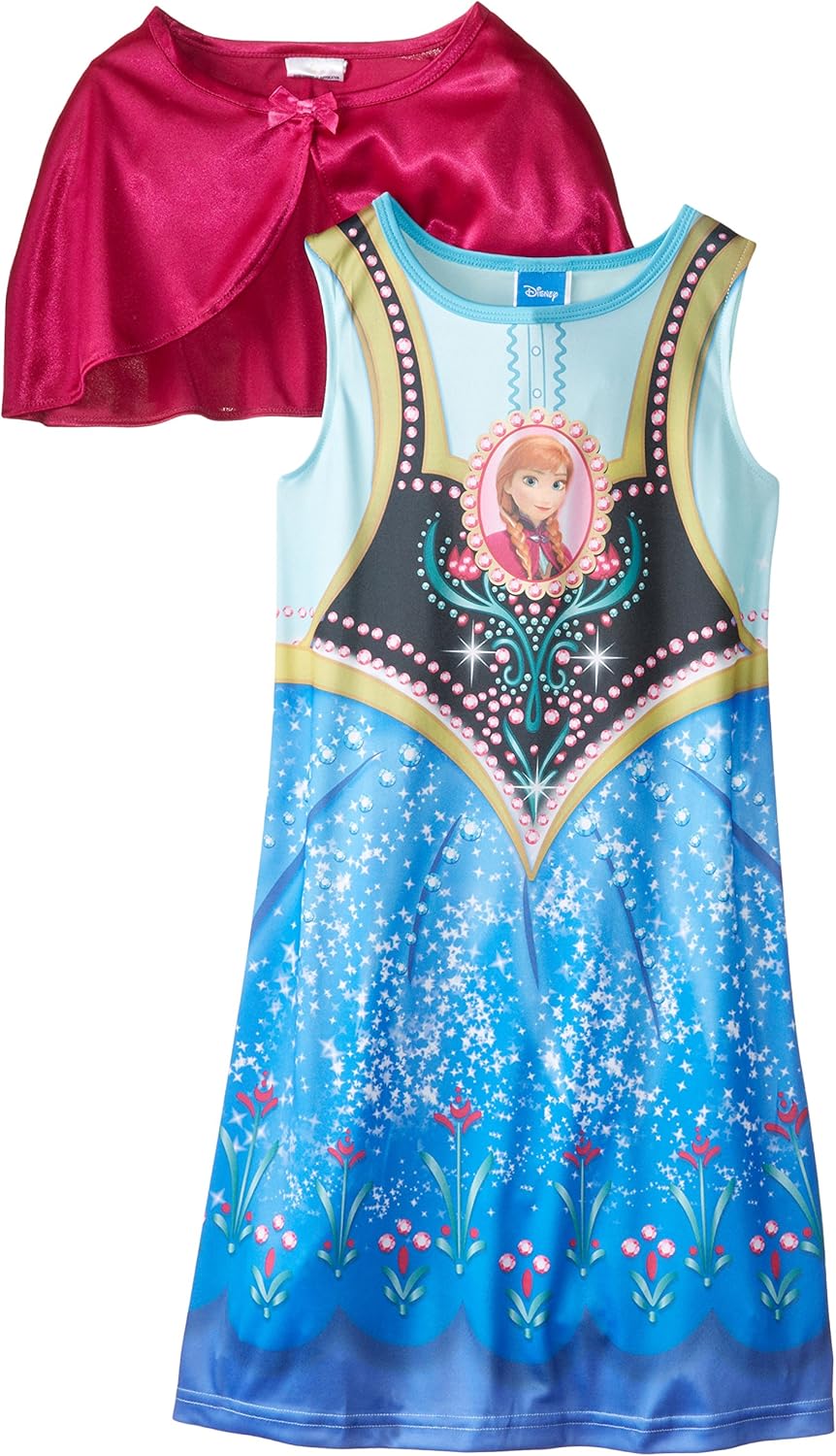Frozen night dress with cape Clearance
