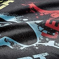 Vista 7 de Chezmoi Collection Gamer Bedding - Juego de edredón de microfibra de 4 piezas con estampado de consola de videojuegos para niños, adolescentes