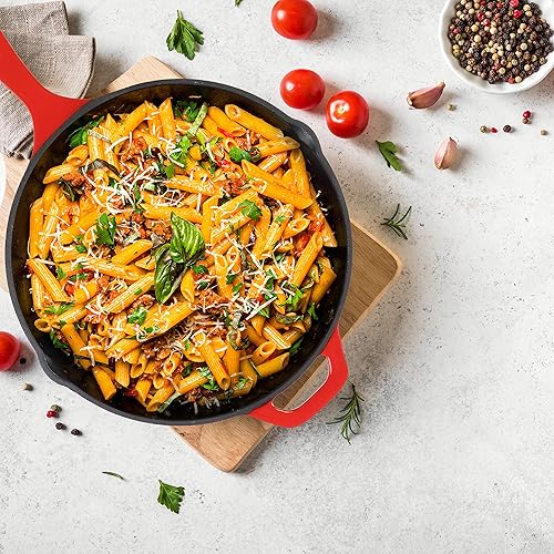 Miniatura 53 de Utopia Kitchen Sartén de hierro fundido de 6.5 pulgadas, sartén de hierro fundido, sartén pre-sazonada, utensilios de cocina seguros