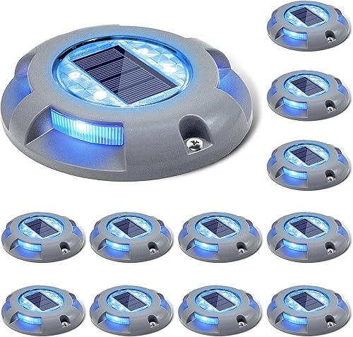 SIEDiNLAR Luces solares para cubierta de entrada, luz LED alimentada por energía solar para exteriores, impermeables, marcadores de carretera para SIEDiNLAR Luces solares para cubierta de entrada, luz LED alimentada por energía solar para exteriores, impermeables, marcadores de carretera para