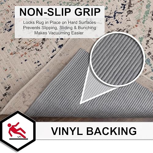Miniatura 2 de Mohawk Home Almohadilla antideslizante impermeable de 5 x 7, cojín de fieltro + goma, a prueba de mascotas y niños, reversible, segura para todos