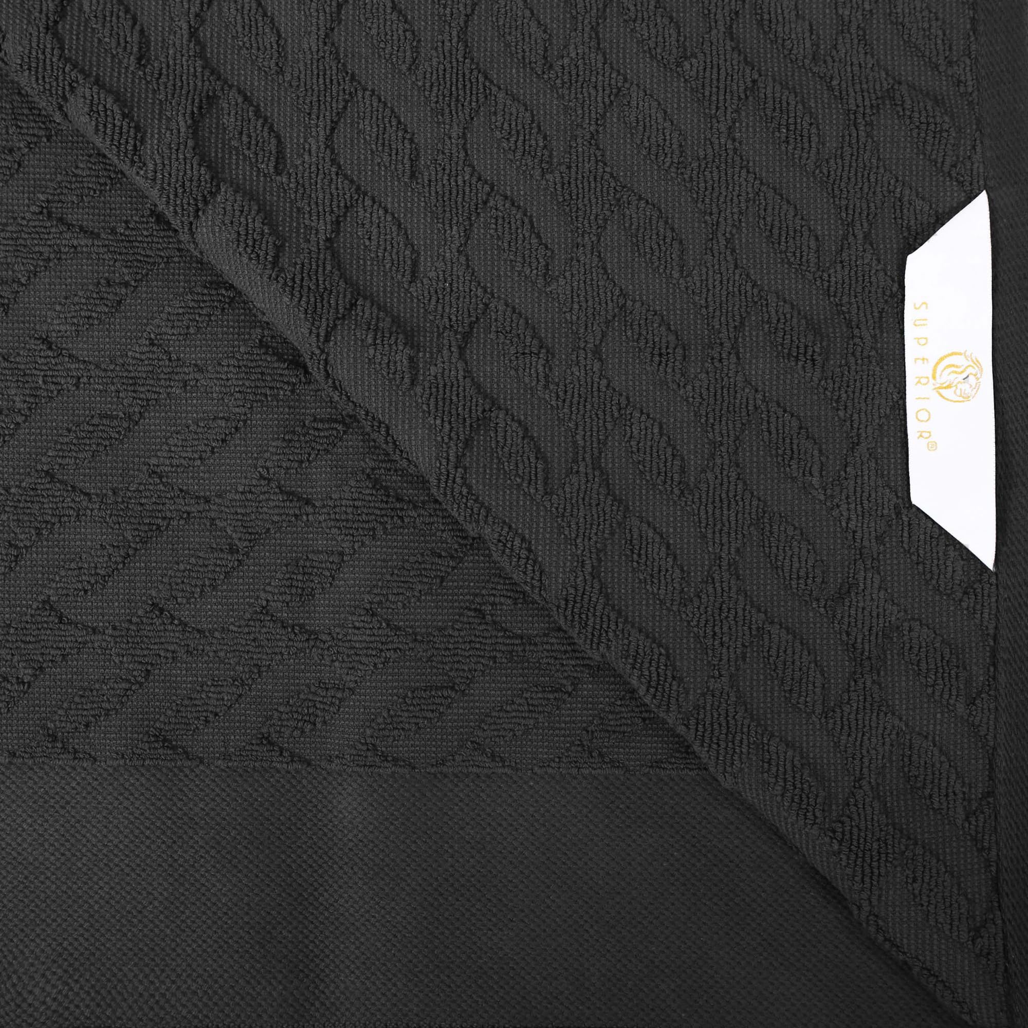 SUPERIOR Türkisches Baumwoll-Jacquard-Badetuch-Set, 4-teilig, Körpertücher für Erwachsene und Kinder, Badezimmer-Essentials, Dusche, Spa, Pool, schnell trocknend, saugfähig, weicher Plüsch, Basics,